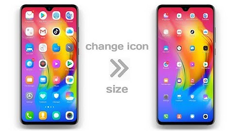 How to change icon size in any vivo device