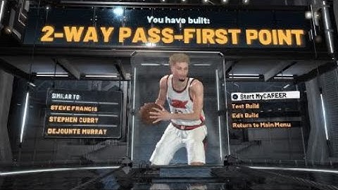 Best 2-way pass-first point build in 2k best demigod build
