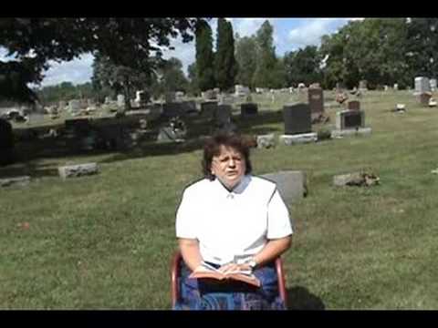 North Webster Cemetery Walk 2008 - Deb Minear as H...