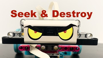 Lego Spike Prime Sumo Bot code that can search for and attack another robot