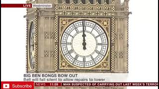 Big Ben's final chime before its 4 year renovation