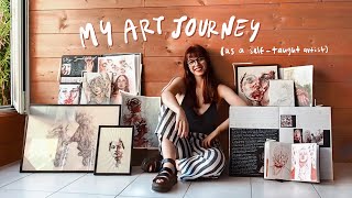 My Art Journey as a Self-Taught Artist 💌🌷(2016-2022)