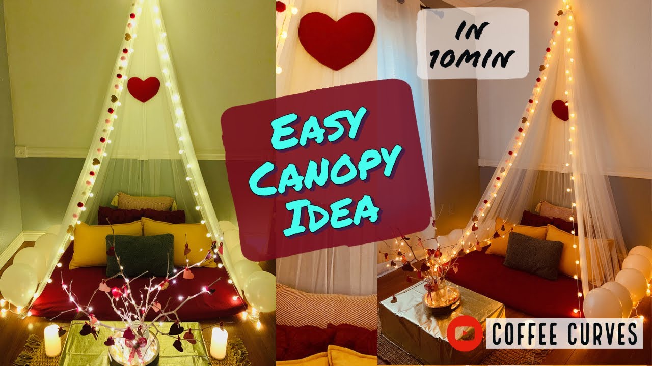 DIY Canopy Idea  Easy Valentine's Day Decoration Ideas 