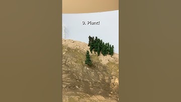 How to make easy pine trees for your model railroad or diorama #pinetree #modelrailroad #diorama
