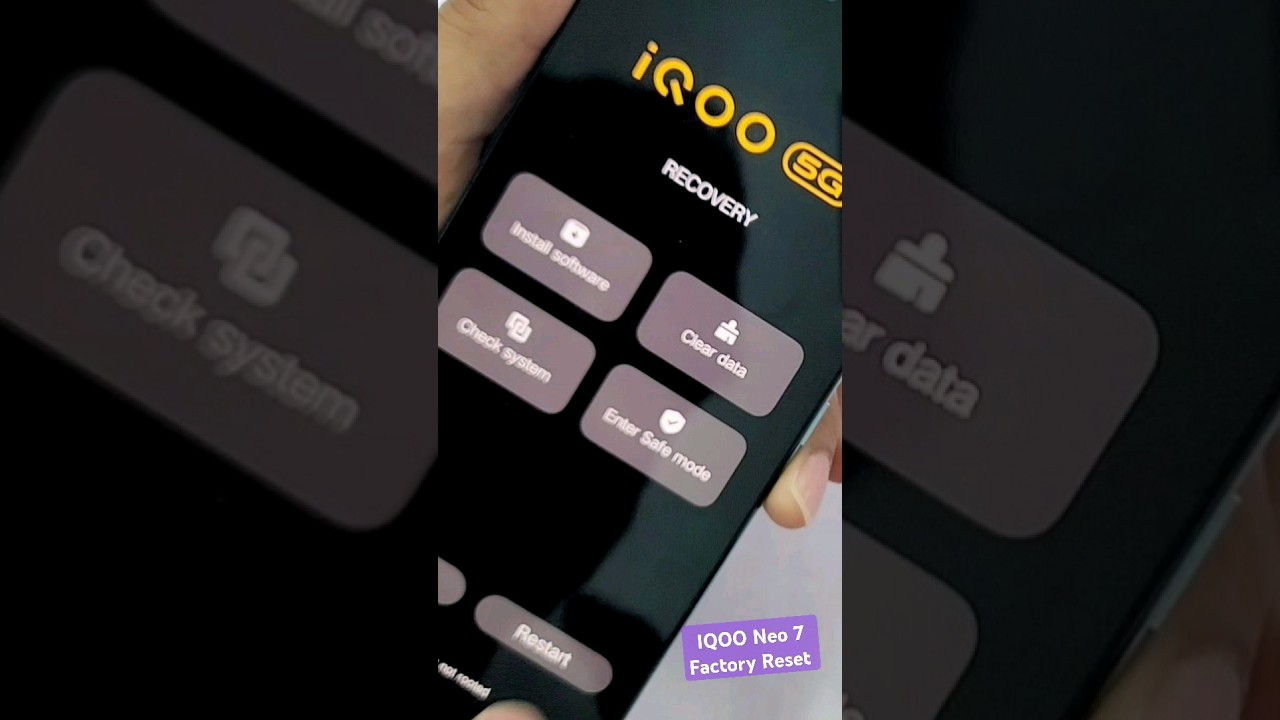 IQOO Neo 7 Factory Reset 