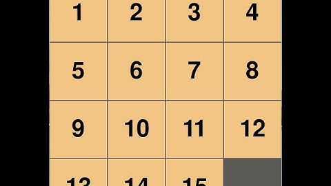Solving the 15 Puzzle in Python with IDA*