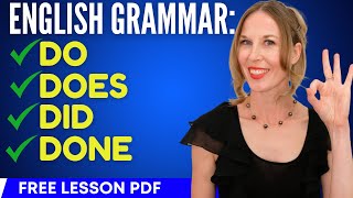 Basic English Grammar | How To Use DO, DOES, DID, DONE