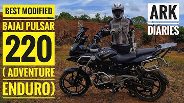 Best Modified Bajaj pulsar 220 in india | 35k worth Modifications |  Adventure Tourer | ARK Diaries