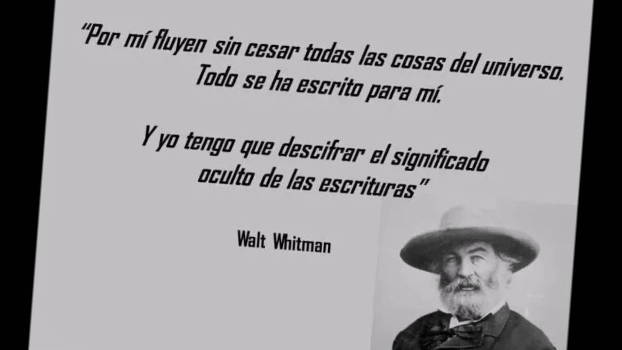 Canto a mí mismo de Walt Whitman poemas de amizade