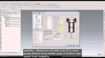 Mastercam X8 - Easy Multiaxis Tilting in 3D Toolpaths
