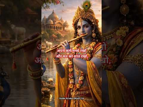 भगवान श्रीकृष्ण कहते हैं, हर किसी को खुश करने की कोशिश मत करो, #shorts #viral #bhakti #radhekrishna