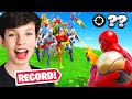 Little brother sets new fortnite kill record insane