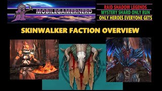 SKINWALKERS FACTION: Quick Overview Raid Shadow Legends F2P Mystery Shards Only.