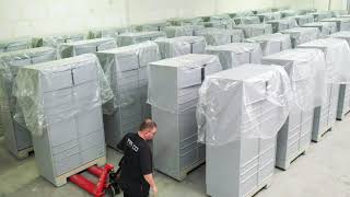 SwipBox Infinity parcel locker production, Denmark