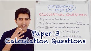 IB Economics - Paper 3 Calculation Questions - Exam Technique
