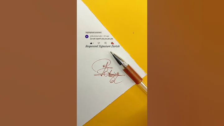 Zarish Signature Design | How To sign The Letter Z #shorts