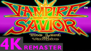 Vampire Savior: The Lord of Vampire - REMASTERED [4K] INTRO - Upscaled