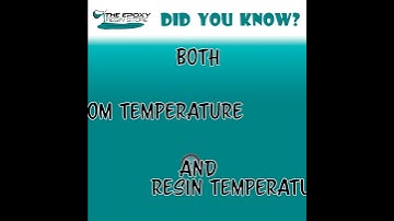 Do you know how the starting temperature will effect your Epoxy Resin? FAQ by The Epoxy Resin Store