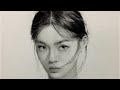 How to draw a beautiful girl in graphite pencil