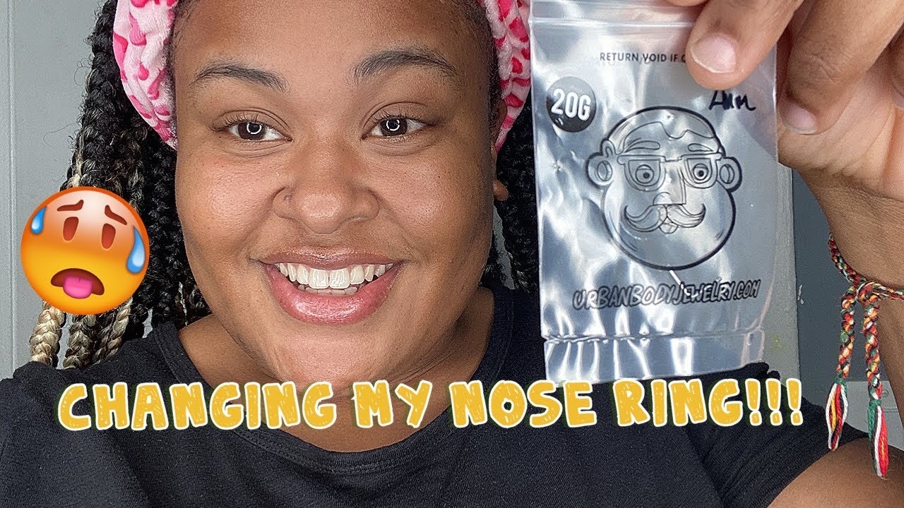 Changing out my nose piercing for the first time Urban Body Jewelry