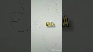 #shorts | MAP OF INDIA | #Art #Artist #Sketch #Trending #Drawing #Illustrations #Creativity #Style