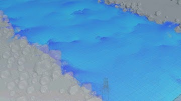 River Simulation first test - Preview flipbook particles