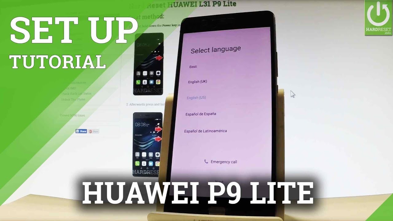 Huawei P9 Lite Mit Dem Pc Verbinden How to Set Up HUAWEI P9 Lite - Beginner's Guide / Activation - YouTube
