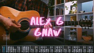 PDF Sample Gnaw guitar tab & chords by Alex G.