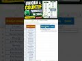 How to use UNIQUE & COUNTIF Formula together inexcel#shortvideo #shortsvideo#shortsfeed#shortsvideo