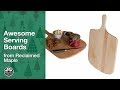 Holiday Serving Boards from Reclaimed Maple