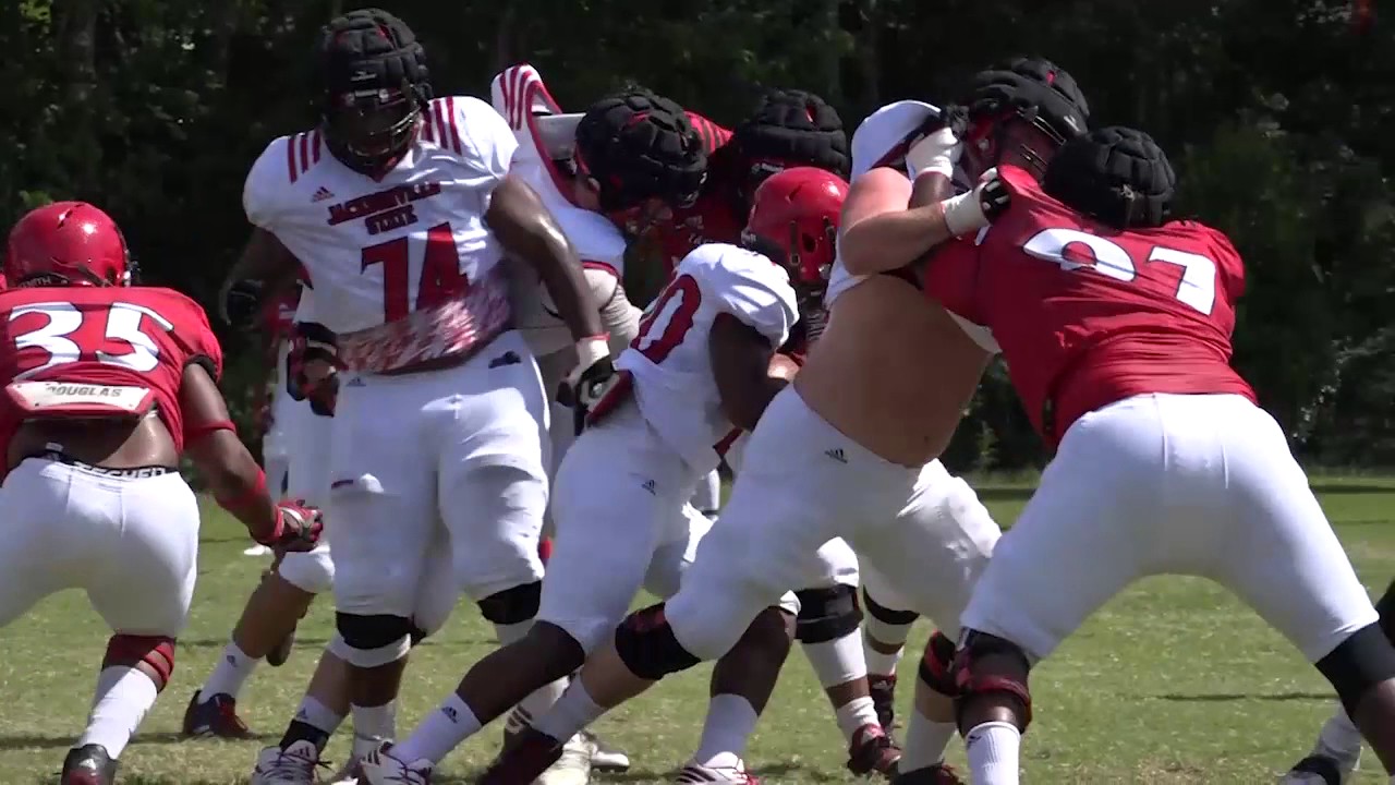 Jacksonville State Football - 2017 Fall Camp - Practice No. 6 - YouTube