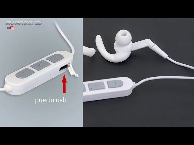 AURICULAR BLUETOOTH, CABLE JACK (2 en 1) BLANCO (AV639PT) AVENZO