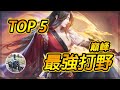【TOP 5】傳說對決巔峰賽最強打野!🏆第一名絕對不要放他出來!每位都是上分神器,掌握技巧全分段通行無阻!【尚恩Shawn】