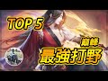 【TOP 5】傳說對決巔峰賽最強打野！🏆第一名絕對不要放他出來！每位都是上分神器，掌握技巧全分段通行無阻！【尚恩Shawn】