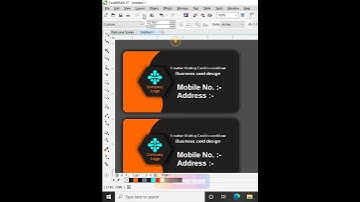 Coreldraw Tutorial - Creative Visiting Card & Business Card Design Ideas in Coreldraw