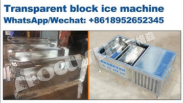 Clear Block Ice Mahcine