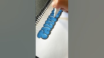 HOW TO DRAW BUBBLE LETTERS| Tallulah✏️ #short #art #fyp #drawing