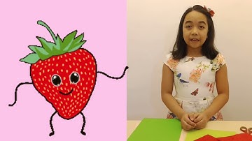 ENGLISH PROCEDURAL TEXT I DIY I How to make 3D Strawberry Paper