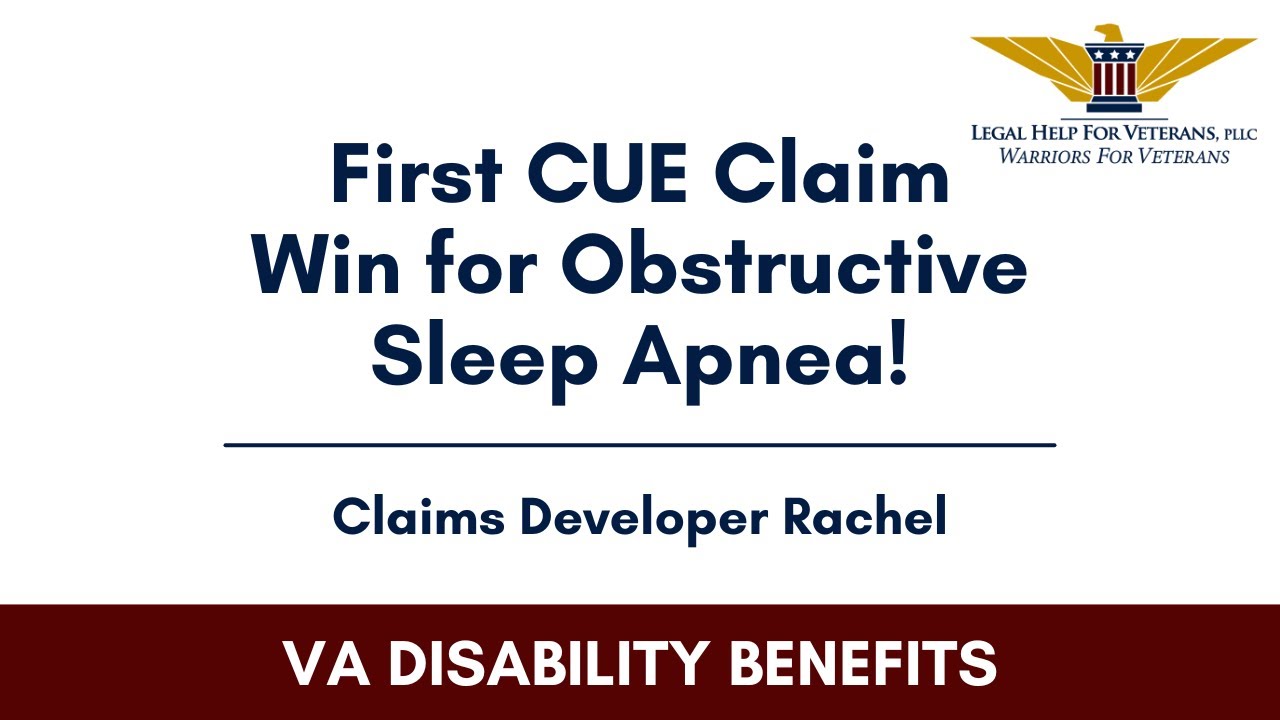 Claims Developer Rachel On Winning Her First CUE Claim For Obstructive Sleep Apnea 