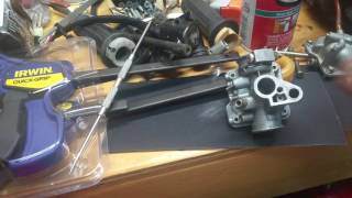 Yamaha pw50 mikuni carburetor throttle slide repair (for stuck throttles)