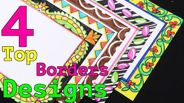 Border And Corner Design For Students Project || Practical Khata Design || Britto || My Creative Hub