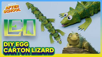 Craft Your Own Class Pet! DIY Egg Carton Lizard ✂️🦎 Leo | Netflix After School