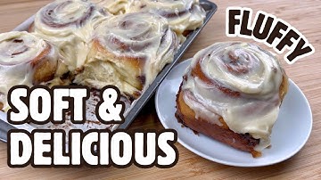 How to Make SOFT and FLUFFY Cinnamon Rolls | Cream Cheese Frosting