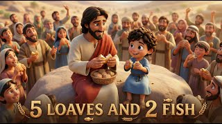 5 Loaves and 2 Fish 🐟🍞 Jesus' Great Miracle! | Kids Song