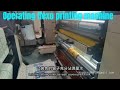 Operate and train flexo printing machine user running guide