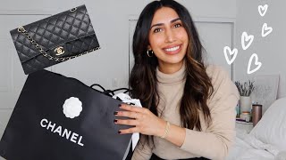 Unboxing : Chanel Small Classic Double Flap in GHW (caviar) / What's in my bag