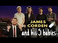 James Corden and his five babies being iconic