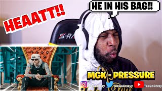 WHY HE SNAPPING LIKE THIS!!!! Machine Gun Kelly - PRESSURE (Official Music Video) (REACTION)