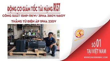 Motor giảm tốc tải nặng R137|Đại Kinh Bắc