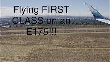 Alaska Airlines FIRST CLASS on an E175!!!